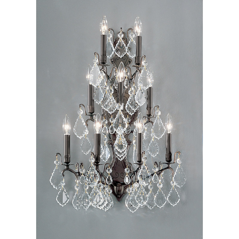 Lampe murale bougie 9 lumières Gregor