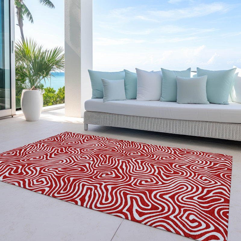 Machine Washable Indoor/Outdoor Chayden ACN1030 Rug, Rectangle 3' x 5'
