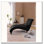 Fauteuil inclinable en velours capitonné