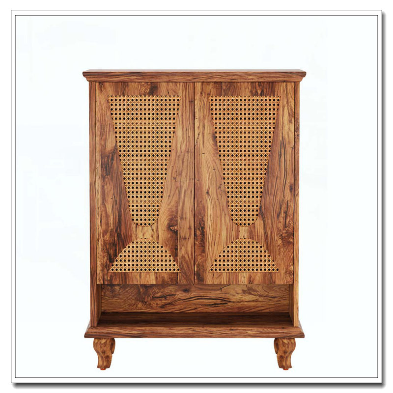 Armoire-bar avec rangement 25,92 "avec 2 portes et tablettes