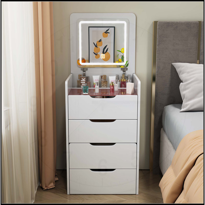 Meuble-lavabo polyvalent aux fonctions multiples et attrayant pour la chambre à coucher, Blanc