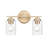 Favreau 14.25" Wide 2-Light Vanity - Modern Gold