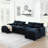 5-Piece Upholstered U-Shaped Sectional-1067949261