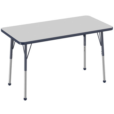 Rectangle T-Mold Adjustable Height Activity Table