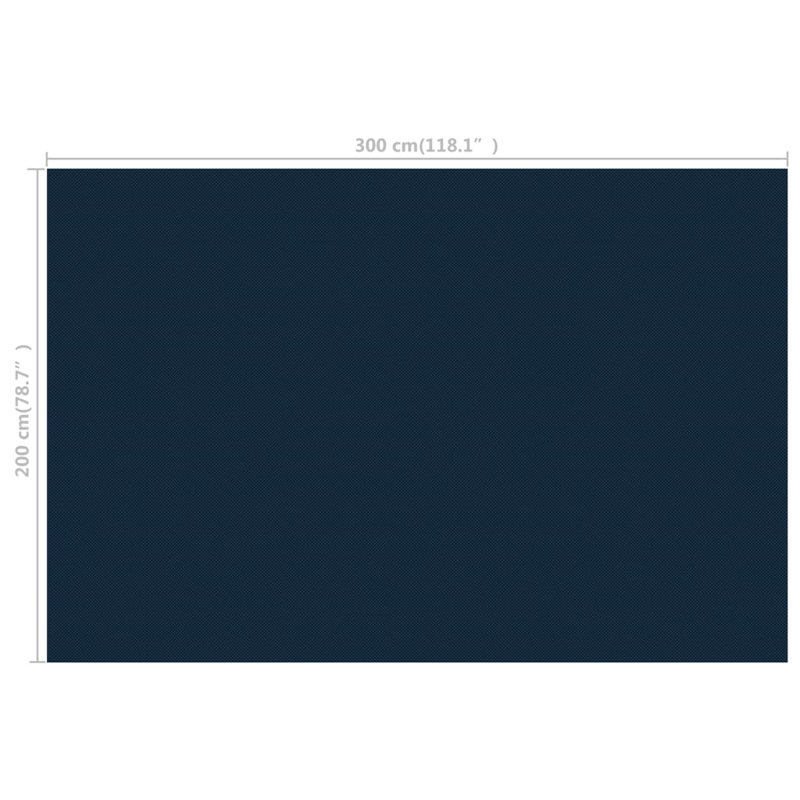 Couvercle de spa bleu, Noir, H 63 po x l 102,4 po