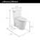 Toilette allongée deux pièces Studio S 1,28 GPF (économe en eau) (siège inclus)