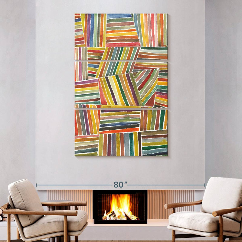 Avery Stripes I, 74" H x 48" W