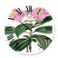 Végétal rétro Vintage Plant III - horloge murale traditionnelle-60281779
