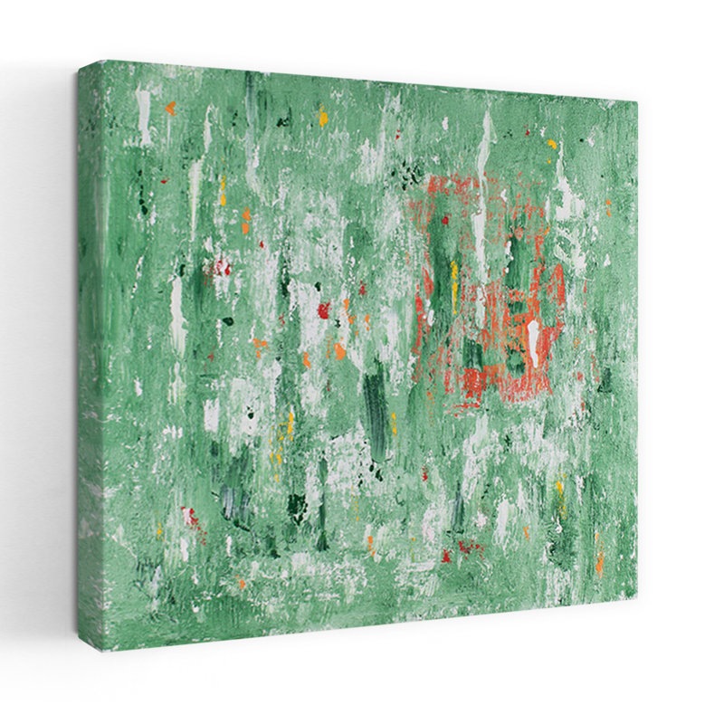 Art contemporain, art contemporain abstrait, H 18 po x l 18 po