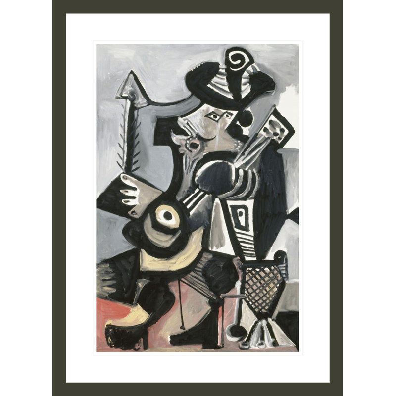 «Musicien» par Pablo Picasso, impression giclée encadrée, H 29,5 po x l 21,65 po