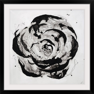 «Black and White Bloom I», reproduction d'art Angelinamarie