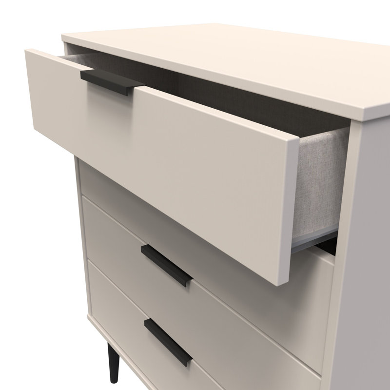 Turah 4 Drawer Chest (Ready Assembled), Beige