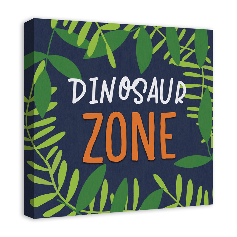 «Dinosaur Zone», reproduction sur toile, H 20 po x l 20 po x P 1,25 po