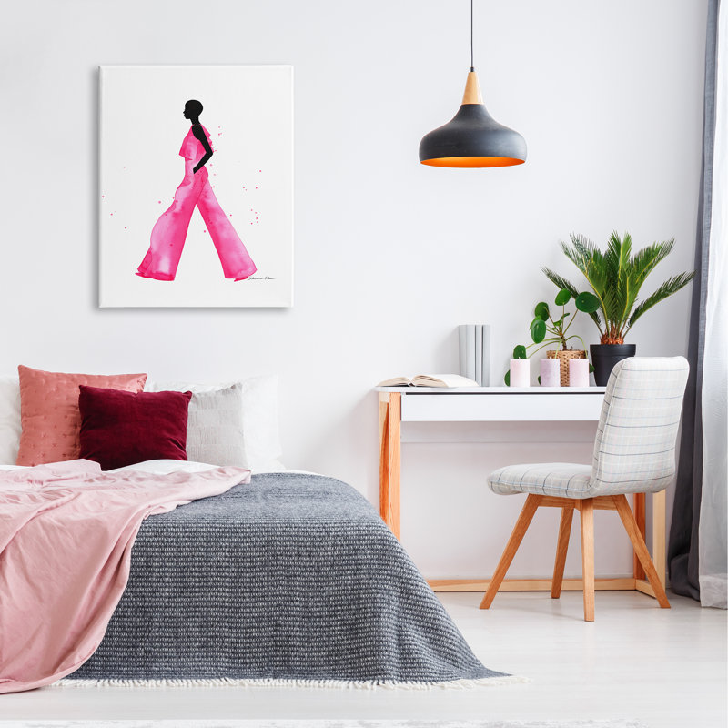 Rettke Modern Trendy Girl par Simone Elum, H 40 po x l 30 po x P 1,5 po