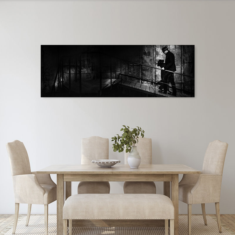 Art mural Shadowed Industrial Ascent, H 20 po x l 60 po