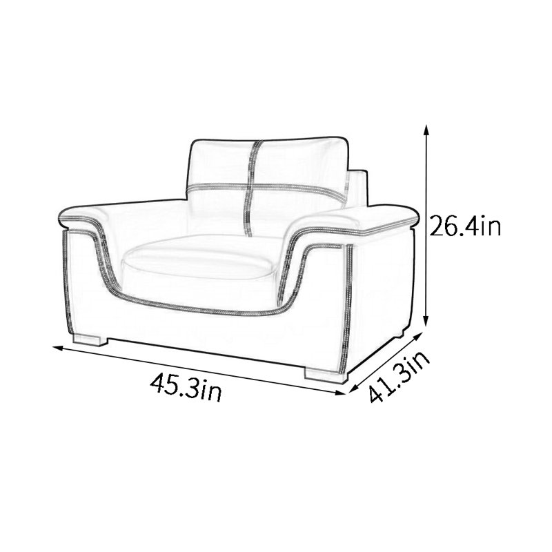 Fauteuil d'appoint moderne et décontracté