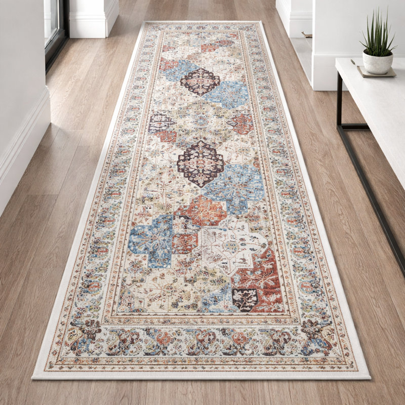 Oriental Machine Tufted Shag Area Rug, Rectangle 80 x 150 cm