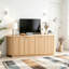 Buffet 63 po à double porte avec tablettes réglables Wavy Storage-1869869506