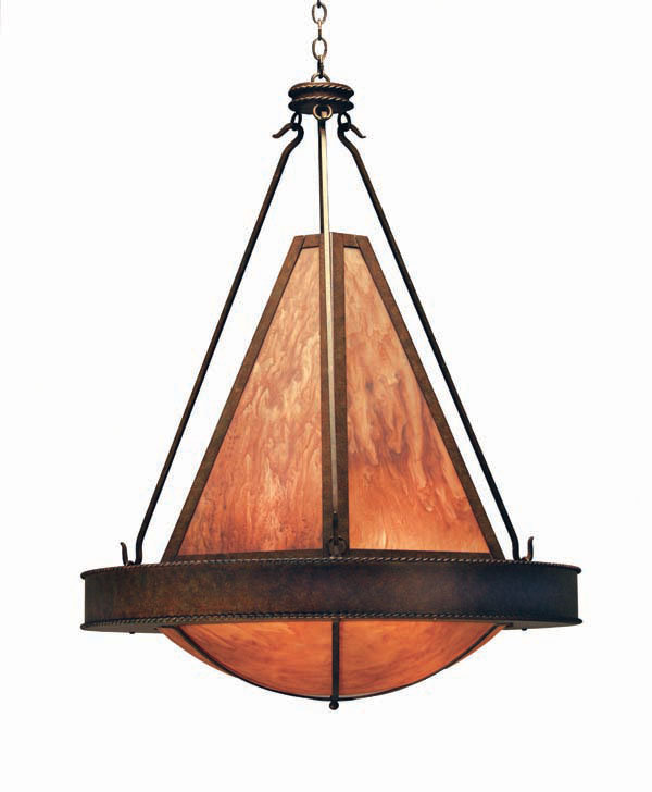 Obsidian 6 - Light Pendant, Blackwash, New Mica