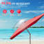 Parasol de patio rectangulaire avec fonction de levage à manivelle et d'inclinaison, rouge brique (base non incluse)-1068150356