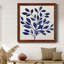 Deep Blue Branch II - Toile encadrée de qualité supérieure - prête à être accrochée-124647049-124647056