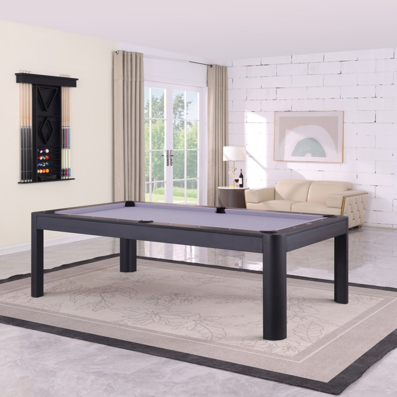 Table de billard en ardoise noire Cadora Duo, Mauve clair résistant à l'eau, 7 pi, Oui