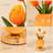 Orange Tulip Flower Table Lamp, 3-Color Touch Control Led Light With Usb Charger, Romantic Night Light