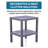 Plastic Modular Shelf Unit 2 Tiers, Grey-232128095