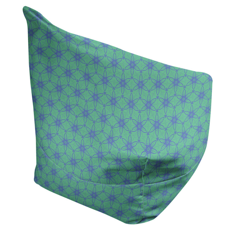 Fauteuil à billes et méridienne standard Leffel, H 86 po x l 27 po x P 43 po, Vert et bleu, Rembourrage poly