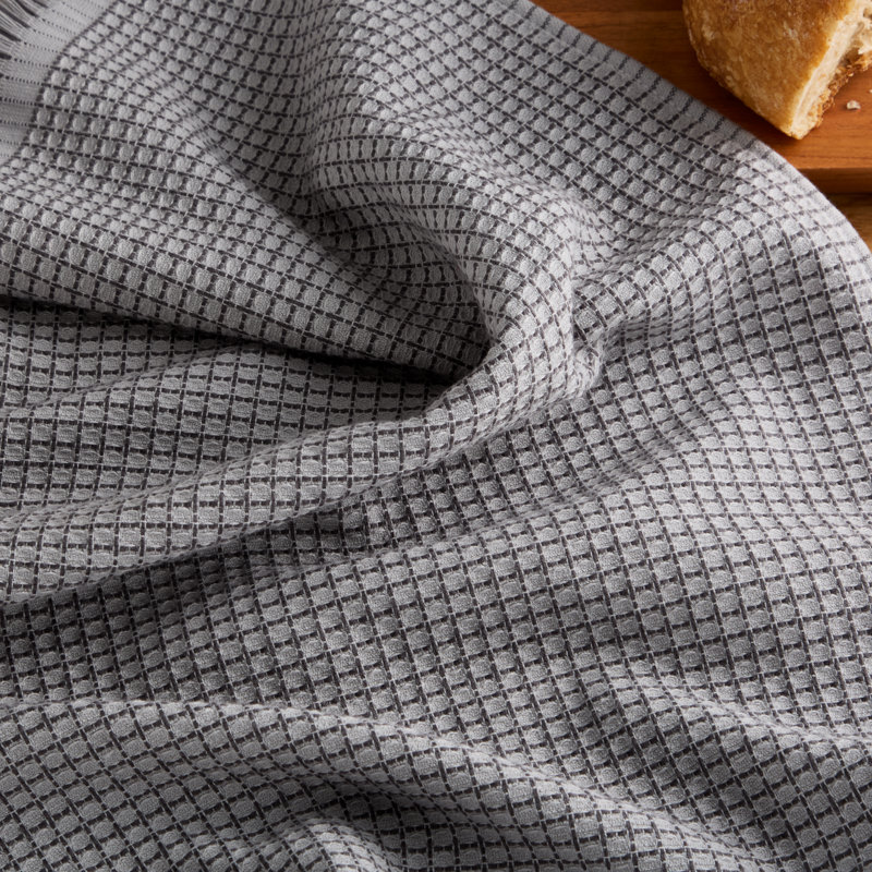 GOURMET SERIES Cotton Waffle Linen Set, Matte Gray