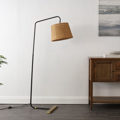 Belton 61'' Black Arched Floor Lamp