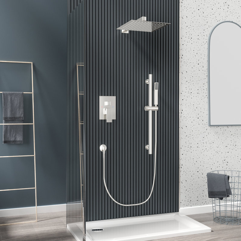 Système de douche complet, Nickel brossé