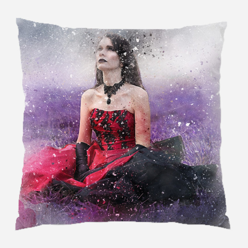 Coussin de fille fille Verrett, Microsuède, Intérieur