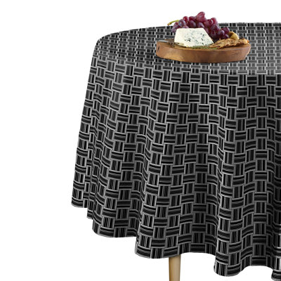 Primland Basket Weave Round Tablecloth