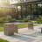 Dune Rounded Bench - Ash Brown