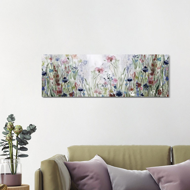 Wildflower Fields by Carol Robinson - Wrapped Canvas Panoramic Gallery-Wrapped Canvas Giclée, 40.64 cm H x 121.92 cm W