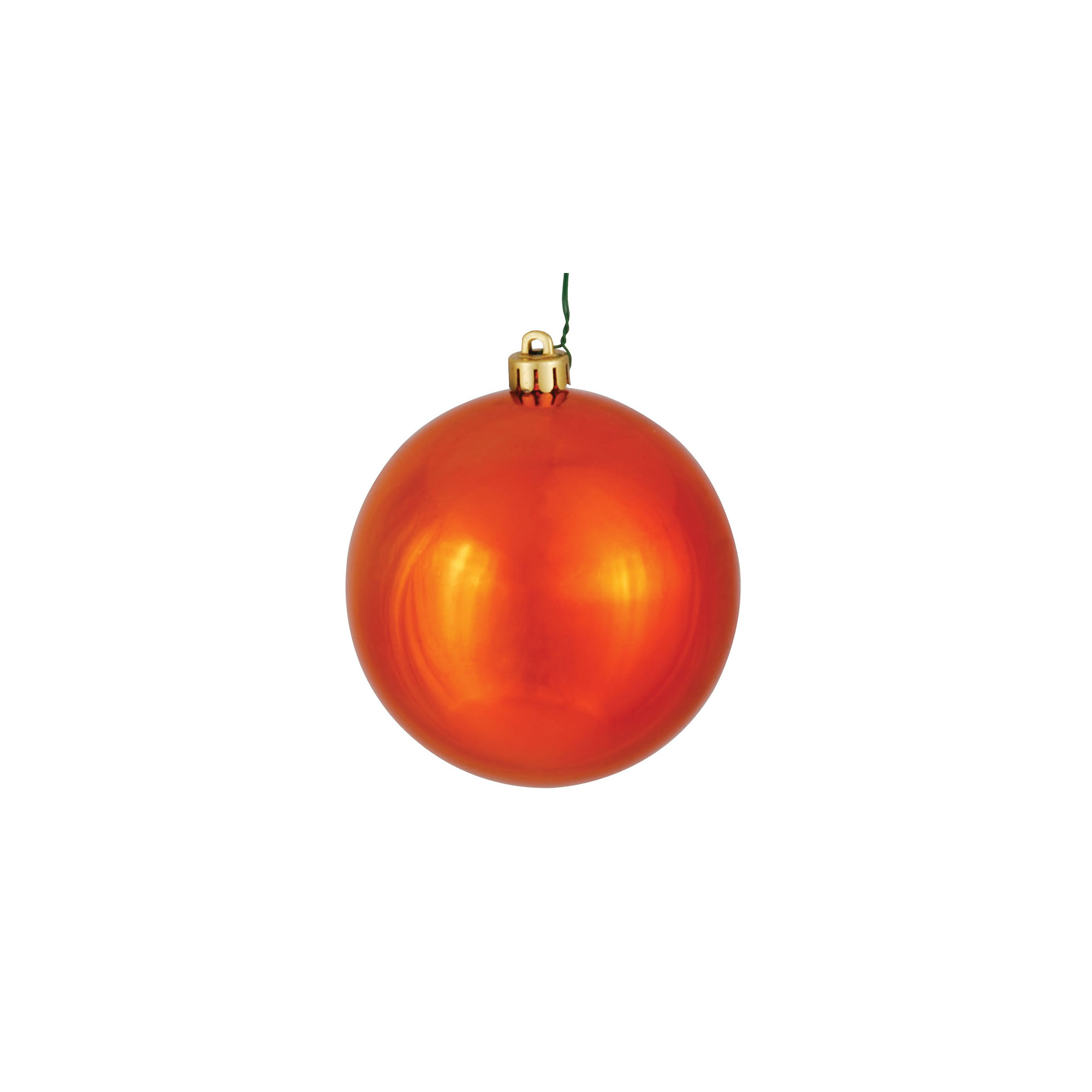 Holiday Décor Ball Ornament, Burnish Orange