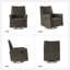Fauteuil inclinable manuel berçant en cuir Jerseyville-1351637238