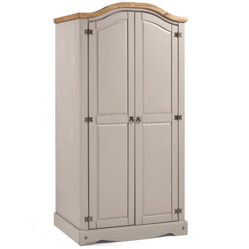 Bridewell 2 Door Wardrobe, Grey