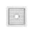 Whitehaus Collection Undermount Single Bowl Fireclay Kitchen Sink with Stainless Steel Grid-98429674