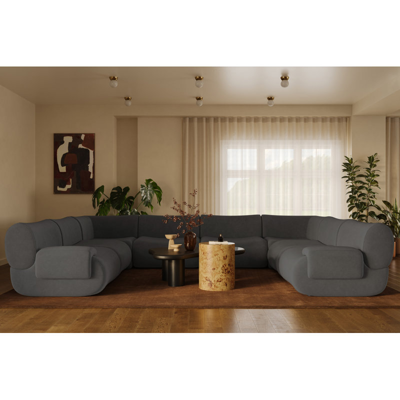 Grand modulaire en U Zenith, Mélange de polyester gris