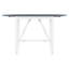 Ensemble de table de salle à manger à hauteur de comptoir en bois 3 pièces avec 2 chaises rembourrées pour une petite place-1733200365