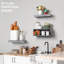 Ensemble de 3 tablettes flottantes Farmhouse - Support mural en bois massif avec porte-papier hygiénique