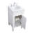 Rivers 18'' Single Bathroom Vanity with Marble Top-1105583595