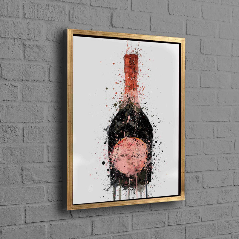 Splash, reproduction d'art sur toile abstraite pour décoration murale moderne avec technique d'aquarelle unique