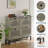 Shoe Storage Cabinet with 4 Flip Drawer, Shoes Organizer with Hollow Out Panel & Black Square Handles, Adjustable Shoe Rack for Entryway Living Room Bedroom-970813922