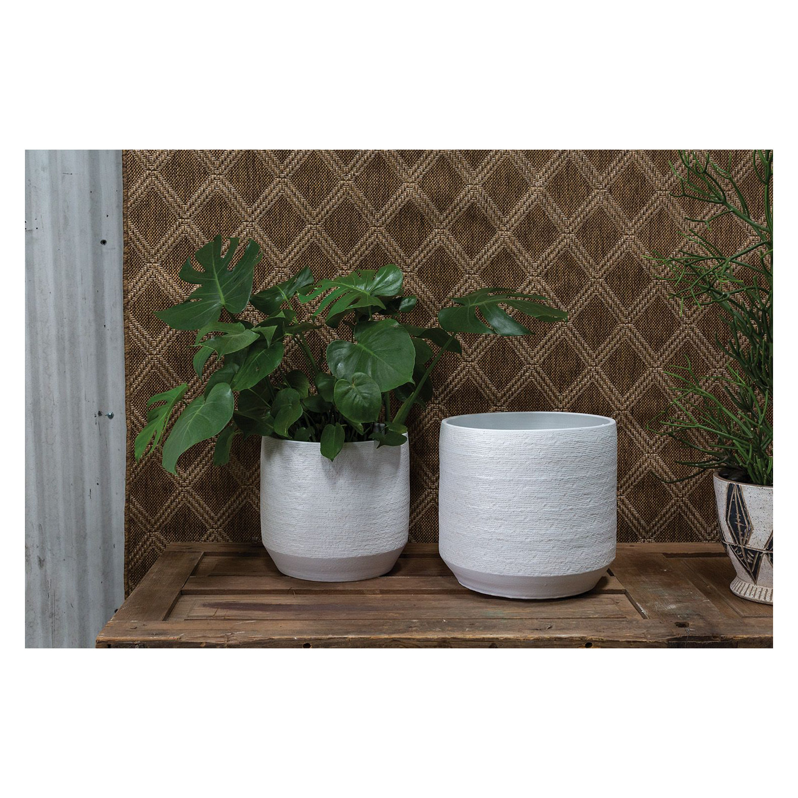Bena Ceramic Pot Planter, 12" H x 13" W x 13" D