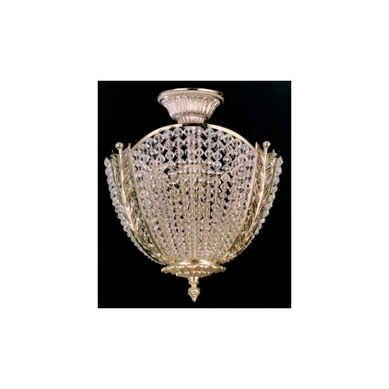 Belmonte Crystal Semi Flush Mount
