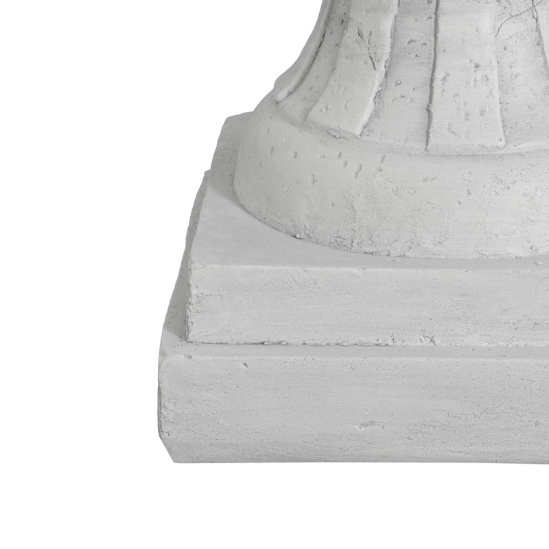 Urne de jardin, gris clair, H 23,75 po