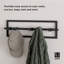 Umbra Cubiko Wall-Mounted Steel Coat Rack with 5 Adjustable Hooks, Black-59287633